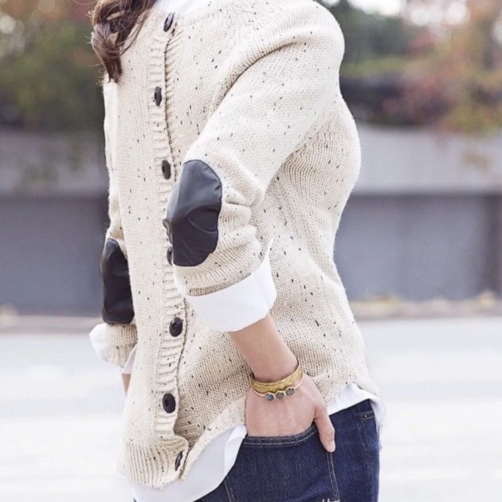 Market & Spruce Cotulla Button Back Sweater - Picture 1 of 8